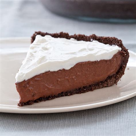 reduced fat chocolate cream pie