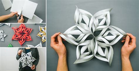 How To Make 3d Paper Snowflake All Steps Diy And Crafts Handimania