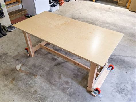 foldable workshop table diy woodworking engineering visualspicer