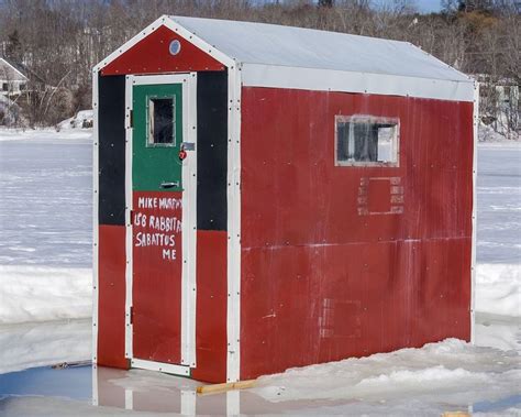 ice fishing shanty  diy shed plans shed house plans