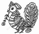 Kalamkari Designs Indian Motifs Patterns Painting Motif Paintings Drawings Style Drawing Traditional Peacock Heritage 7b Madhubani Line Work Sketch Gif sketch template