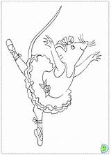 Coloring Ballerina Angelina Pages Print Colouring Dinokids Popular Choose Board Drawing Close Ballet sketch template