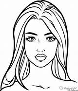 Draw Gesicht Mädchen Rostros Mujer Popular Gaddynippercrayons Coloringhome sketch template