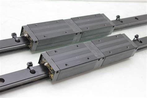 thk shs linear motion guide rails linear bearings  blocks mm long ap  ebay