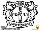 Logo Coloring Pages Leverkusen Bayer Club Soccer Clip Coloringpagesfortoddlers Kids Adults German Comments Disimpan Dari sketch template