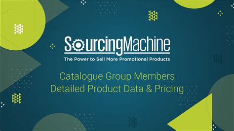 catalogue group members detailed product data pricing youtube