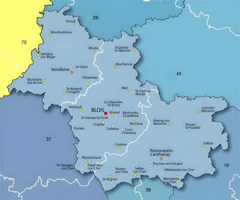 carte du loir  cher