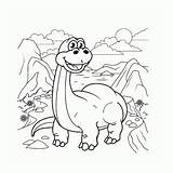 Kleurboek Dinosaurussen Dino Berg sketch template