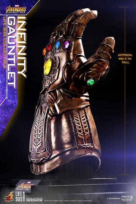 sideshow opens pre orders  life size replica  infinity gauntlet