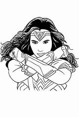 Maravilha Gadot Superhero Stampare Wonderwoman Colorato Helden Cartonionline sketch template