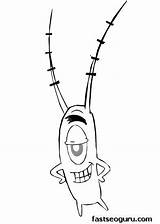 Plankton Drawing Coloring Pages Getdrawings sketch template