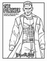 Punisher Daredevil Drawittoo sketch template