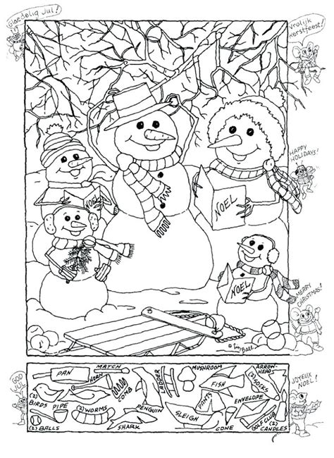 printable hidden picture  kids coloring home