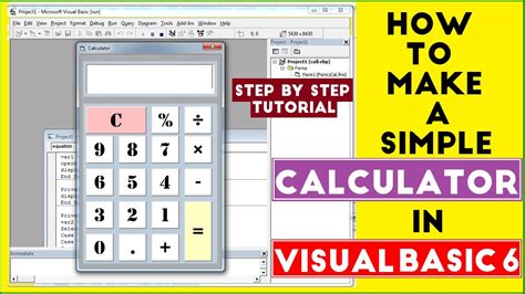 simple calculator  visual basic  calculator  visual basic complete