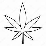 Leaf Outline Cannabis Marijuana Drawing Vector Icon Pot Style Bud Step Palm Tumblr Weed Drawings Plant Illustration Clipartmag Stock Getdrawings sketch template