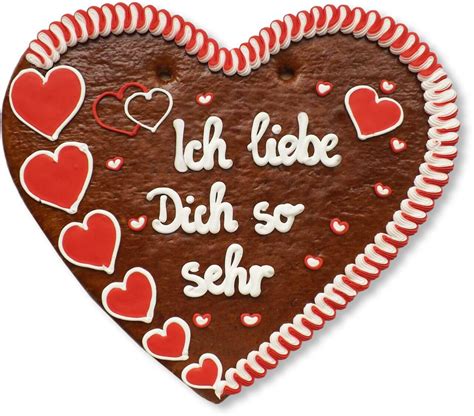 lebkuchenherz ich liebe dich  sehr xxl lebkuchenherz lebkuchen marktde