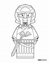 Gladiator Coloring Pages Halloween Printable Kids sketch template