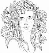 Coloring Faces Pages Girls Printable Color Getcolorings Colorings Print sketch template