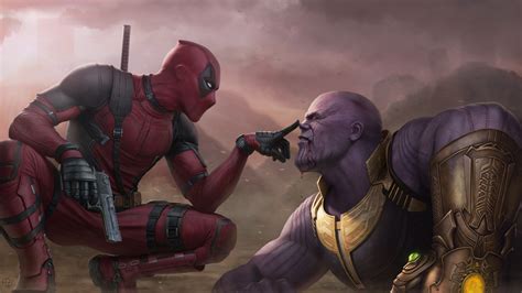Deadpool Vs Thanos 4k Hd Superheroes 4k Wallpapers