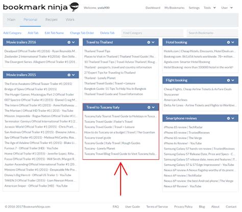 bookmark ninja  feature find category  search bookmarks