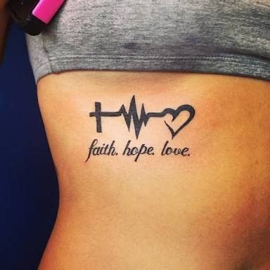 image result  faith hope love heartbeat tattoo crazy