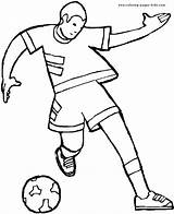 Coloring Pages Soccer Sports Football Printable Color Kids Sheets Sport Print Found sketch template