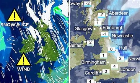 BBC Weather: BLIZZARDS to rage across UK as snow and gales