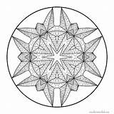 Coloring Mandala Pages Star Stars Sheets Printable Wonderweirded Adult sketch template