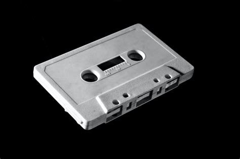 white cassette tape  stock photo