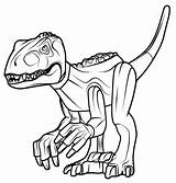 Indoraptor Colorir sketch template