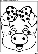 Para Animais Mascara Colorir Porquinho Molde Máscara Porco Animal Antifaz Animales Porquinha Máscaras Coloring Imprimir Porquinhos Mascaras Dedoche Artesanato Acessar sketch template