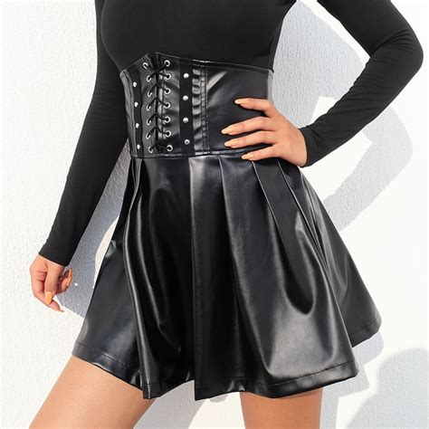 bella lace leather skirt sissy dream