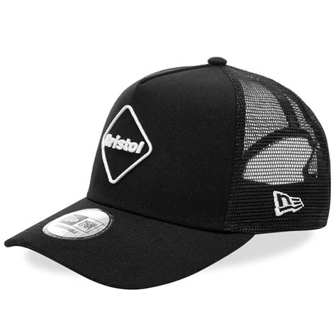 fc real bristol   era emblem mesh cap black white