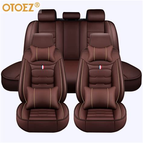 otoez car seat covers full set leather front  rear bench backrest