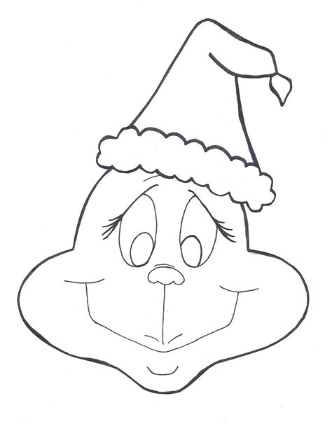 grinch face coloring pages  getcoloringscom  printable