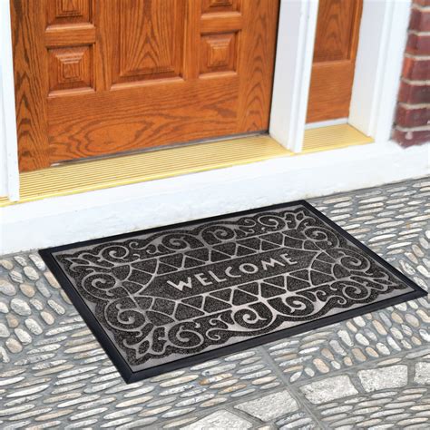 premium quality door mat    inches indoor outdoor doormat  anti skid rubber