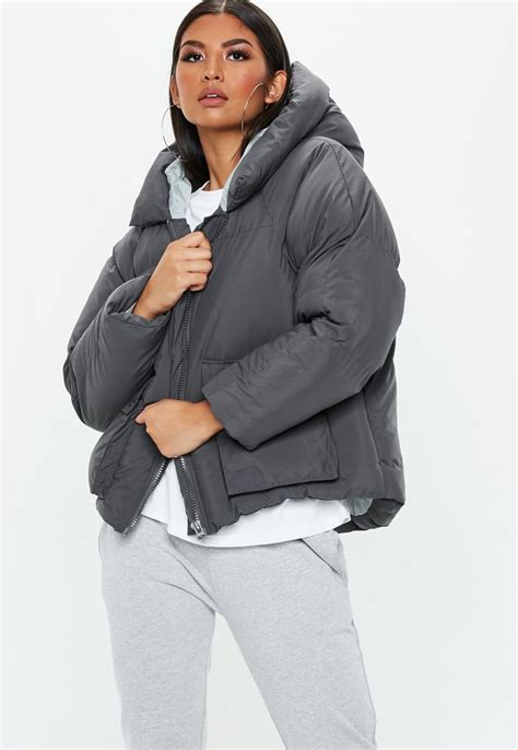 grey hooded ultimate puffer jacket jackets puffer jackets coats jackets women