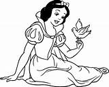 Snow Coloring Pages Disney Princess Drawing Printable sketch template