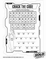 Wars Activity Star Printable Sheets Code Crack Kids Solo Pages Coloring Sheet Story Activities Disney Starwars Printables Worksheets Games Maze sketch template