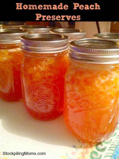 homemade peach preserves