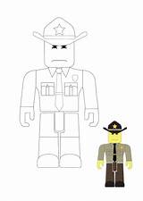 Roblox Sheriff sketch template