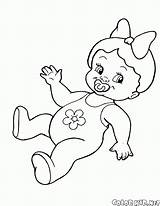 Doll Coloring Pages Colorkid Pacifier Gif sketch template