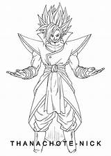 Zamasu Xeno Vegeta Thanachote Ssj Goku Fused Instinct Dbxv2 Dbz Dragonball sketch template