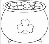 Pot Gold Coloring Printable Template Pages Rainbow St Patricks Clipart Leprechaun Drawing Patrick Getdrawings Kids Colouring Clipartmag Visit Crafts Choose sketch template