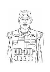 Coloring Nascar Busch Kyle Pages Cars sketch template
