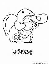 Lickitung Pokemon Normal Coloring Pages sketch template