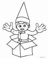 Elf Coloring Pages Shelf Printable Christmas Hat Print Kids Template Book Color Pole North Cool2bkids Gift Getdrawings Drawing Getcolorings sketch template