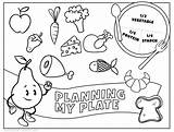 Nutrition Worksheets Kids Food Coloring Healthy Worksheet Printable Health Myplate Planning Know sketch template