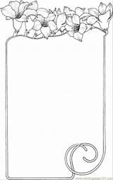 Frame Pages Frames Coloring Printable Flowers Color Borders Decorations Flower Floral Border Other Coouring Cute Supercoloring Adult Clipartbest Printables Christmas sketch template