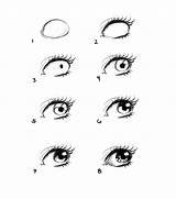 Step Draw Drawing Eyes Anime Drawings Eye Choose Board Beginners sketch template